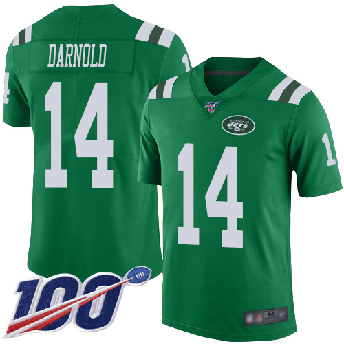 New York Jets Limited Green Men Sam Darnold Jersey NFL Football #14 100th Season Rush Vapor Untouchable->new york jets->NFL Jersey